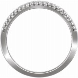 14K White 1/5 CTW Diamond Negative Space Ring photo 2