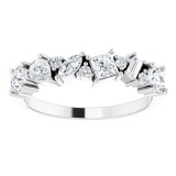 14K White 7/8 CTW Diamond Anniversary Band photo 3