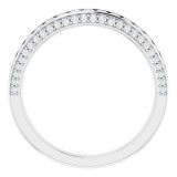 14K White 3/4 CTW Diamond Anniversary Band photo 2