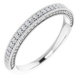 Platinum 1/10 CTW Diamond Anniversary Band photo