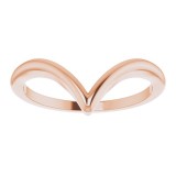 14K Rose V Ring photo 3