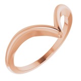 14K Rose V Ring photo