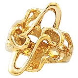 14K Yellow Nugget Ring photo