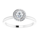 14K White 1/3 CTW Diamond Ring photo 3