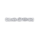 Shah Luxury 14K White Gold Diamond Wedding Band photo