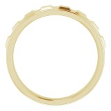 14K Yellow Geometric Ring photo 2