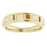 14K Yellow Geometric Ring photo 3