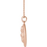 14K Rose Buddha 16-18 Necklace photo 2