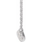 14K White 1/6 CTW Diamond Infinity-Inspired 15-17 Necklace photo 2