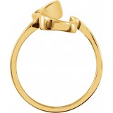 14K Yellow Freeform Ring photo