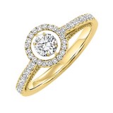 Gems One 14KT Yellow Gold & Diamond Rhythm Of Love Fashion Ring  - 1/2 ctw photo