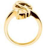 14K Yellow Freeform Ring photo 2