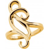14K Yellow Freeform Ring photo