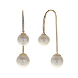 Imperial Pearl 14K Yellow Gold Freshwater Pearl Earrings photo