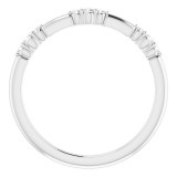 14K White 1/10 CTW Diamond Stackable Ring photo 2