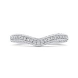 Shah Luxury Round Half-Eternity Diamond Wedding Band In 14K White Gold photo