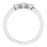 14K White 1/3 CTW Diamond Anniversary Band photo 2