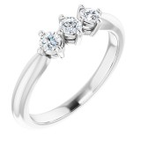 14K White 1/3 CTW Diamond Anniversary Band photo