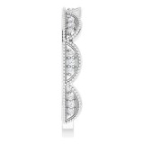 14K White 1/8 CTW Diamond Stackable Ring photo 4