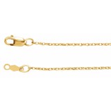 14K Yellow 1 mm Rope 7 Chain photo