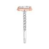 Shah Luxury 14K Two-Tone Gold Diamond Engagement Ring (Semi-Mount) photo 3