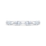 Shah Luxury 14K White Gold Diamond Contour Band photo