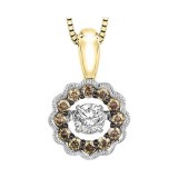 Gems One 14KT Yellow Gold & Diamond Rhythm Of Love Neckwear Pendant   - 3/8 ctw photo