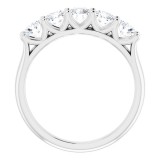 14K White 1 CTW Diamond Anniversary Band photo 2