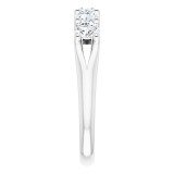 14K White 1 CTW Diamond Anniversary Band photo 4