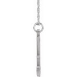 14K White Script Initial A 16-18 Necklace photo 2