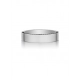 Henri Daussi 5mm Men's Wedding Band MB40 14k Gold White 0.40 Ctw. photo
