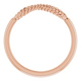 14K Rose Infinity-Inspired Rope Ring photo 2