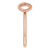 14K Rose Infinity-Inspired Rope Ring photo 4