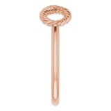 14K Rose Infinity-Inspired Rope Ring photo 4