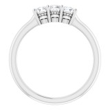 14K White 1/3 CTW Anniversary Band photo 2