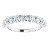 14K White 1 CTW Diamond Anniversary Band photo 3