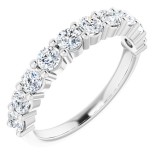 14K White 1 CTW Diamond Anniversary Band photo