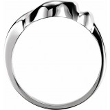 14K White Freeform Ring photo