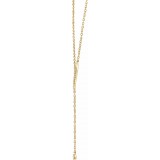 14K Yellow 1/10 CTW Diamond Y 16-18 Necklace photo 2