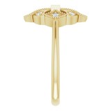 14K Yellow 1/6 CTW Diamond Vintage-Inspired Ring photo 4