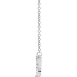 14K White 1/3 CTW Diamond 18 V Necklace photo 2