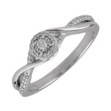 Gems One Silver Diamond(1/8Ctw) Ring photo