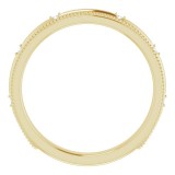 14K Yellow .02 CTW Diamond Matching Band photo 2