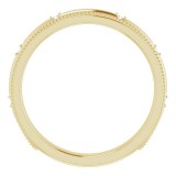 14K Yellow .02 CTW Diamond Matching Band photo 2