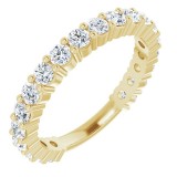 14K Yellow 1 1/5 CTW Diamond Anniversary Band photo