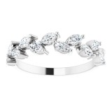 14K White 5/8 CTW Diamond Anniversary Band photo 3