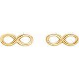 14K Yellow Infinity-Inspired Earrings photo 2