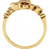14K Yellow Ruby Bezel-Set Ring photo 2