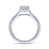 Gabriel & Co. 14k White Gold Contemporary Straight Engagement Ring photo 2