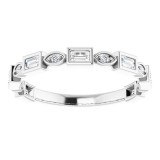 14K White 1/4 CTW Diamond Anniversary Band photo 3